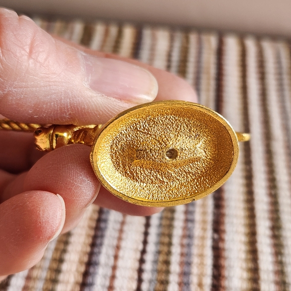 Vintage - Gold Unicorn Head Crystal Accent - Picture 2 of 2